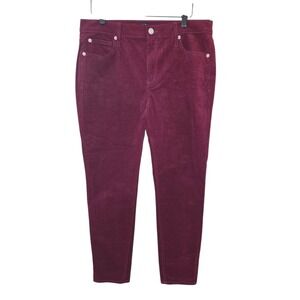 Gap 1969 Resolution True‎ Skinny Women's Stretch Maroon Denim Jeans Size 30